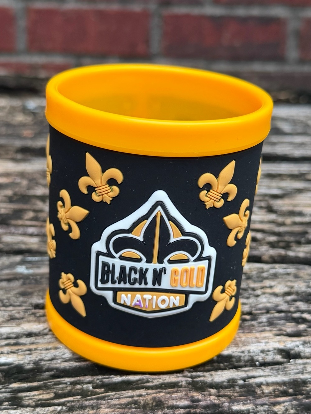 NFL New Orleans Saints “Black N’ Gold Nation” Fleur-De-Lis Coffee Mug P6